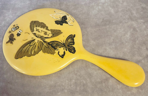 Vintage bakelite yellow hand - bakelite,
