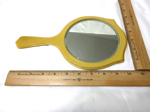 Vintage bakelite hand mirror - bakelite,